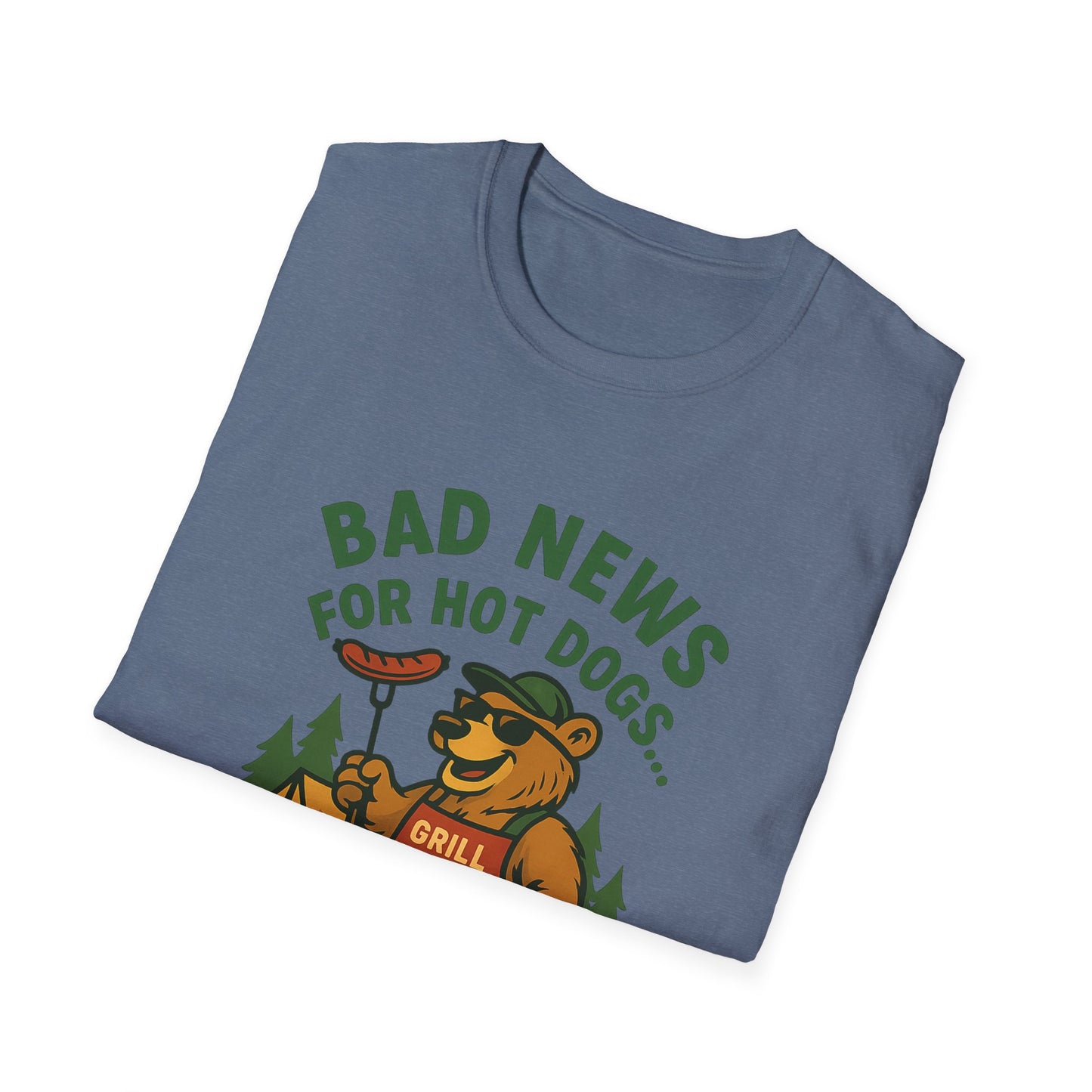 Bad News For Hot Dogs...Funny Grill Shirt