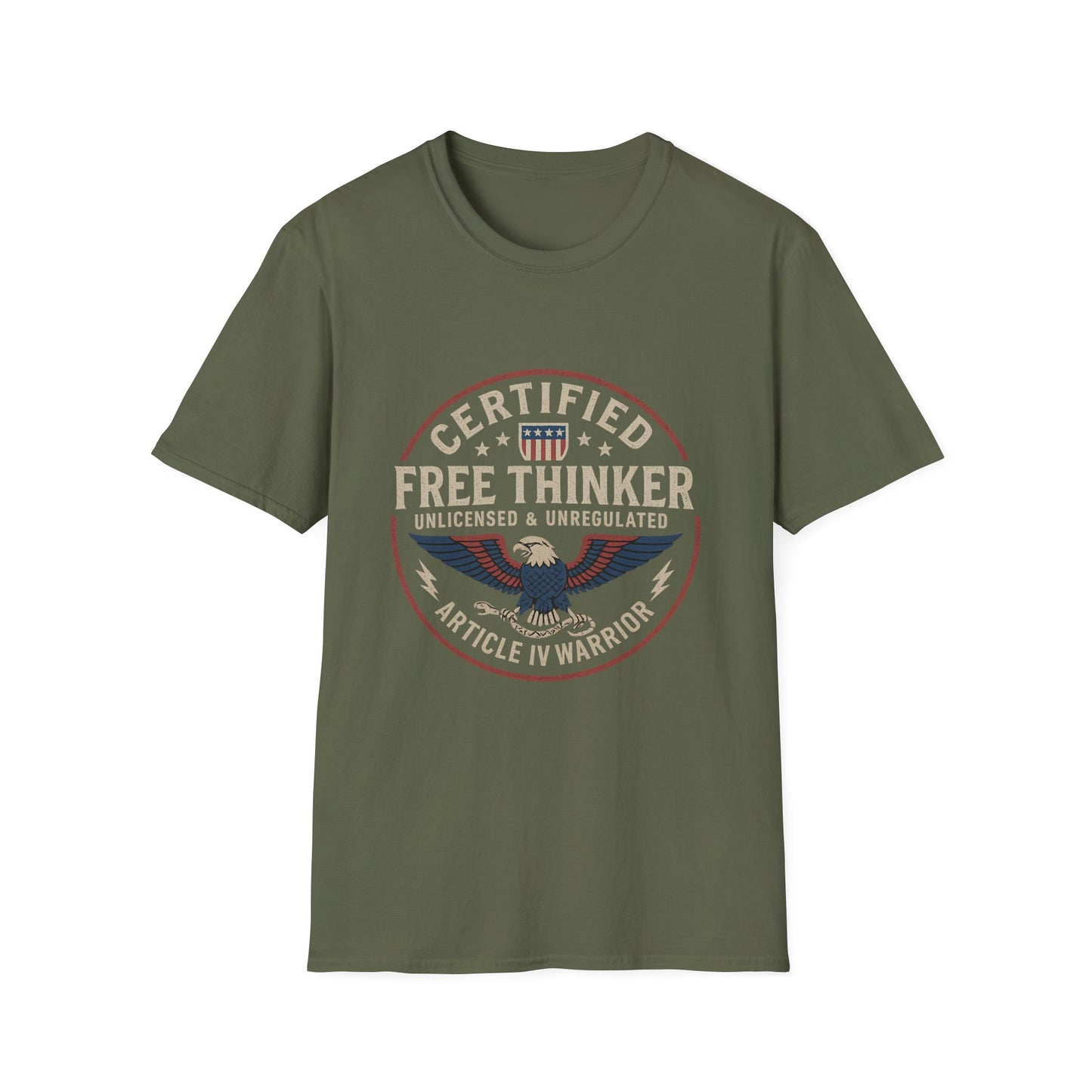 Certified Free Thinker - Article IV Warrior Tee