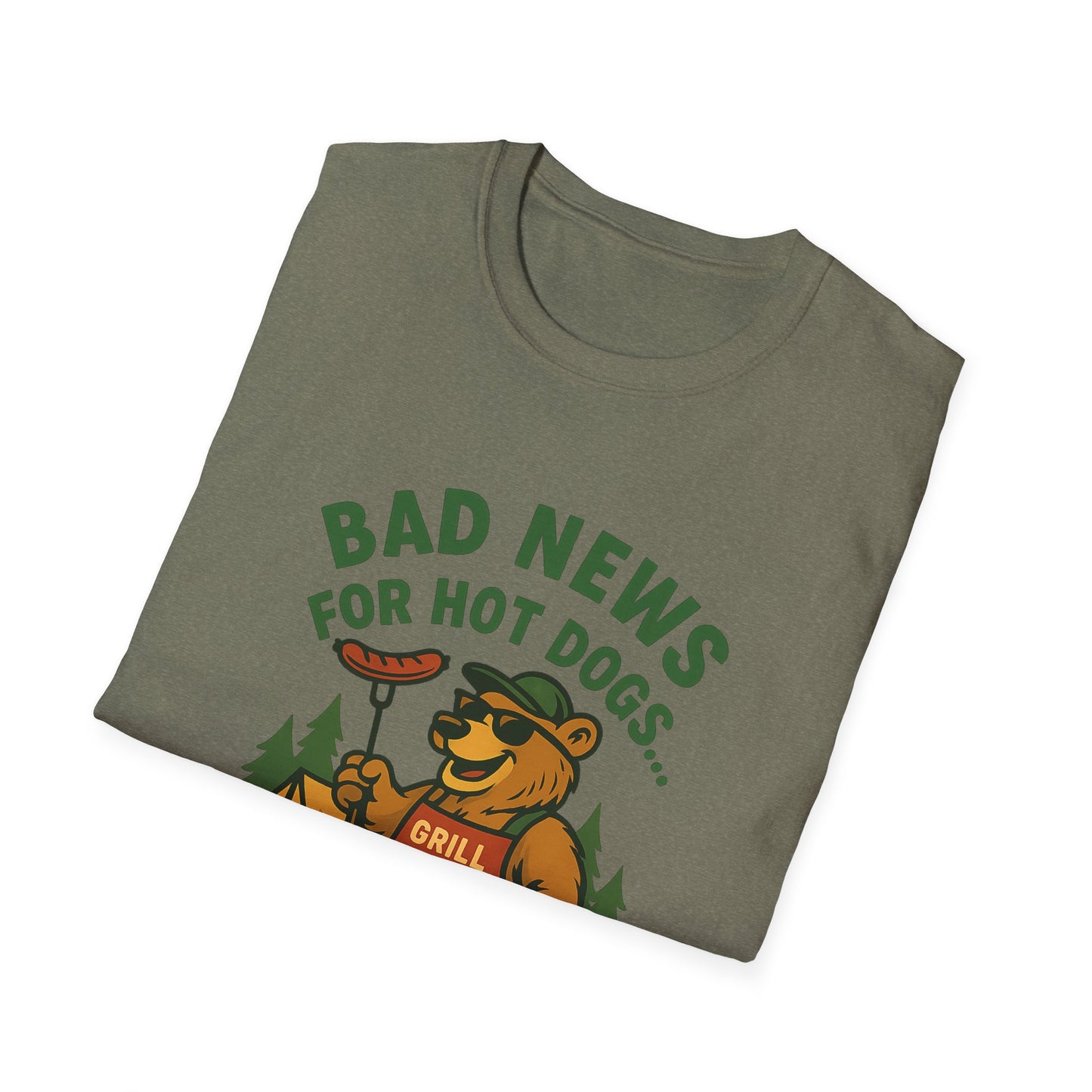 Bad News For Hot Dogs...Funny Grill Shirt