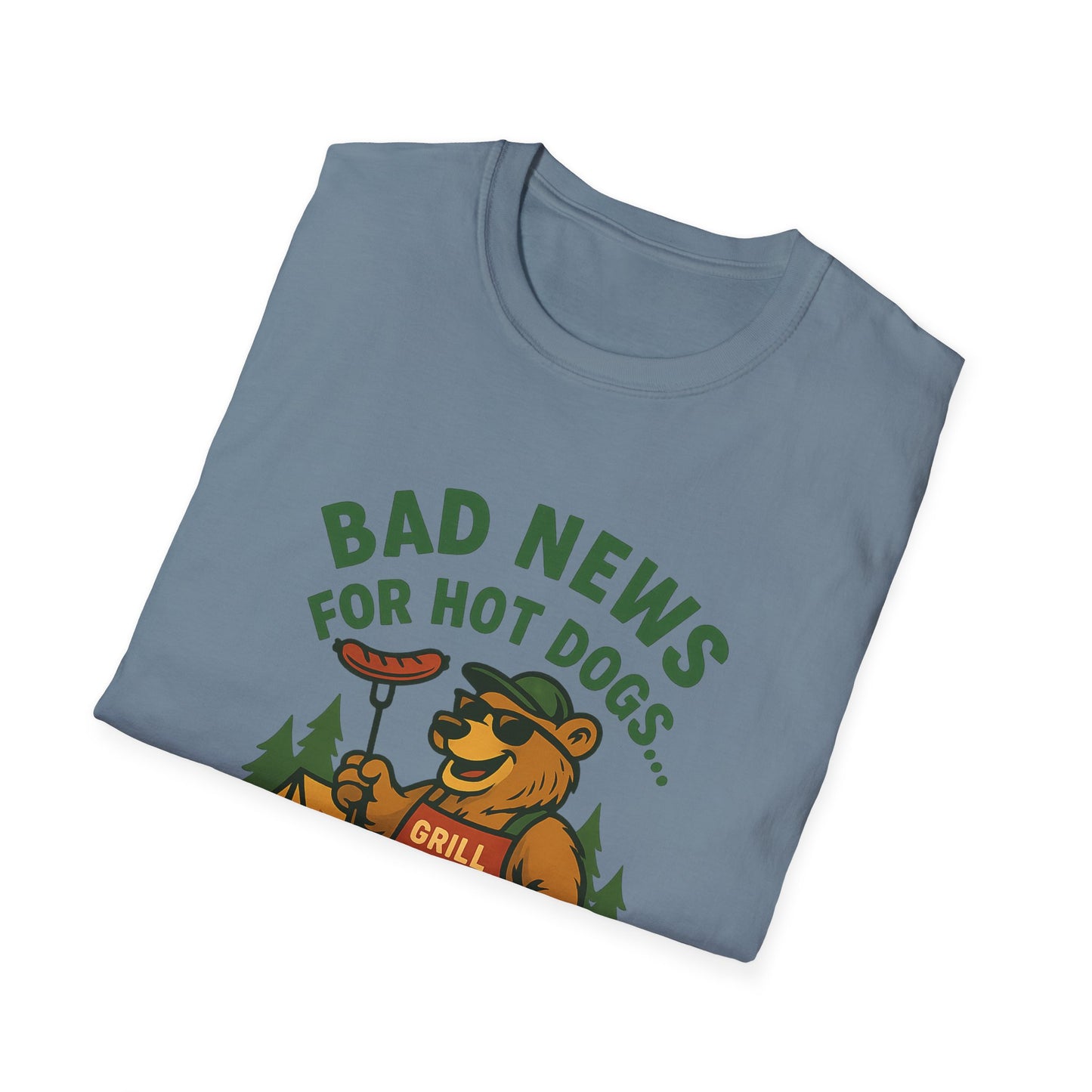 Bad News For Hot Dogs...Funny Grill Shirt