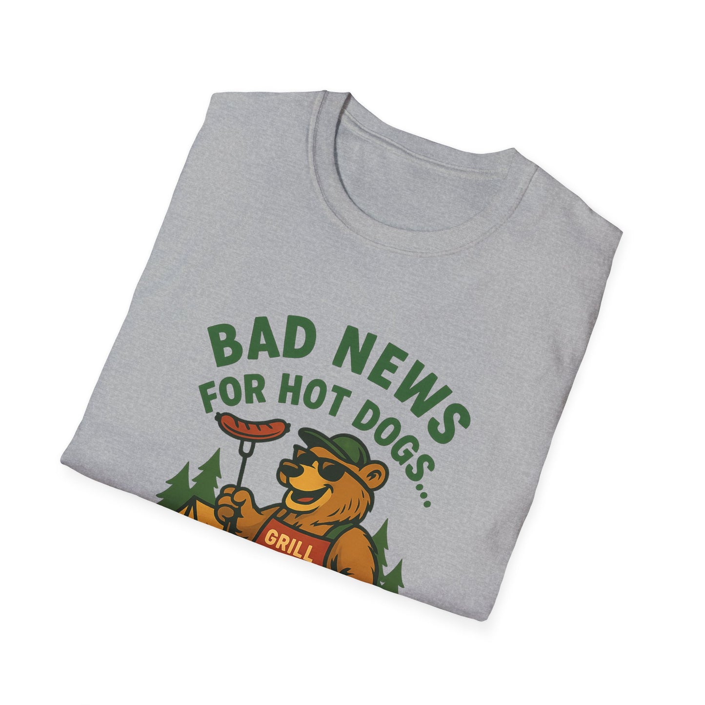 Bad News For Hot Dogs...Funny Grill Shirt