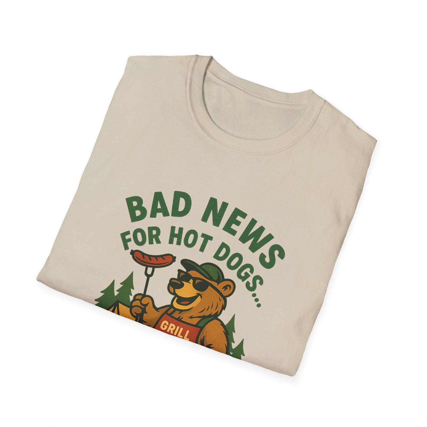 Bad News For Hot Dogs...Funny Grill Shirt